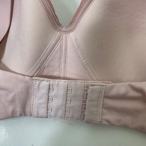 Calvin Klein Lightly Lined Wire-Free Bra in Pastel Pink - Size Large - Picture 4 of 6